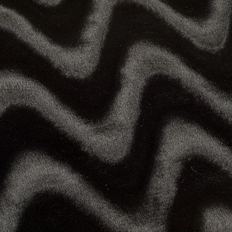 21HP0009 black and white printed fur polyester fake fur