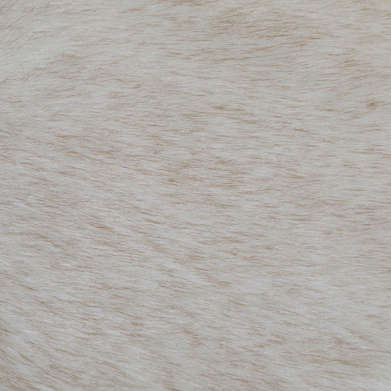 14HD0913-1 white artificial fox fur tip-dying fur plush