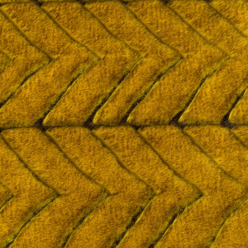 16HD0706-5 yellow and coffee jacquard fur plain fur