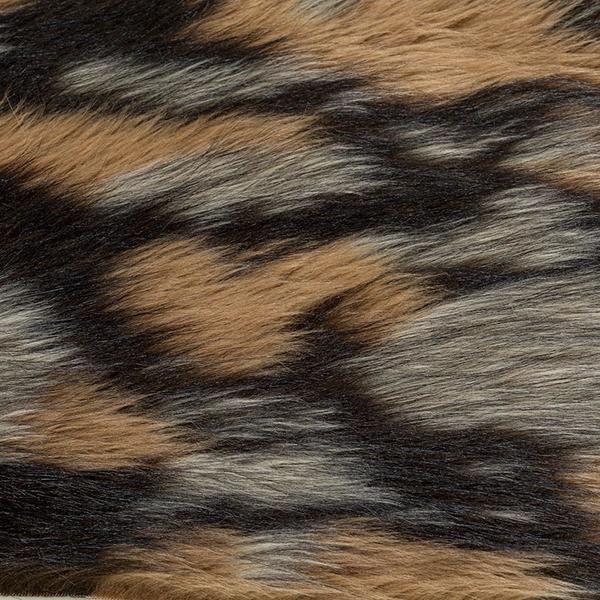 18HD0529-1 three-colour jacquard fur fabric long pile plush