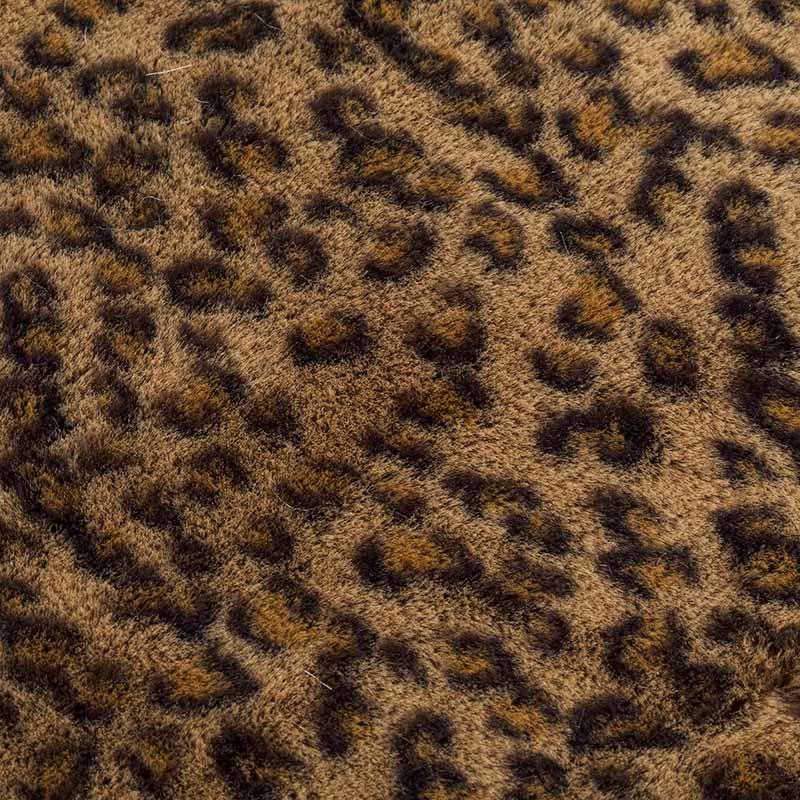 20HT0004 leopard printed fur polyester rabbit fur