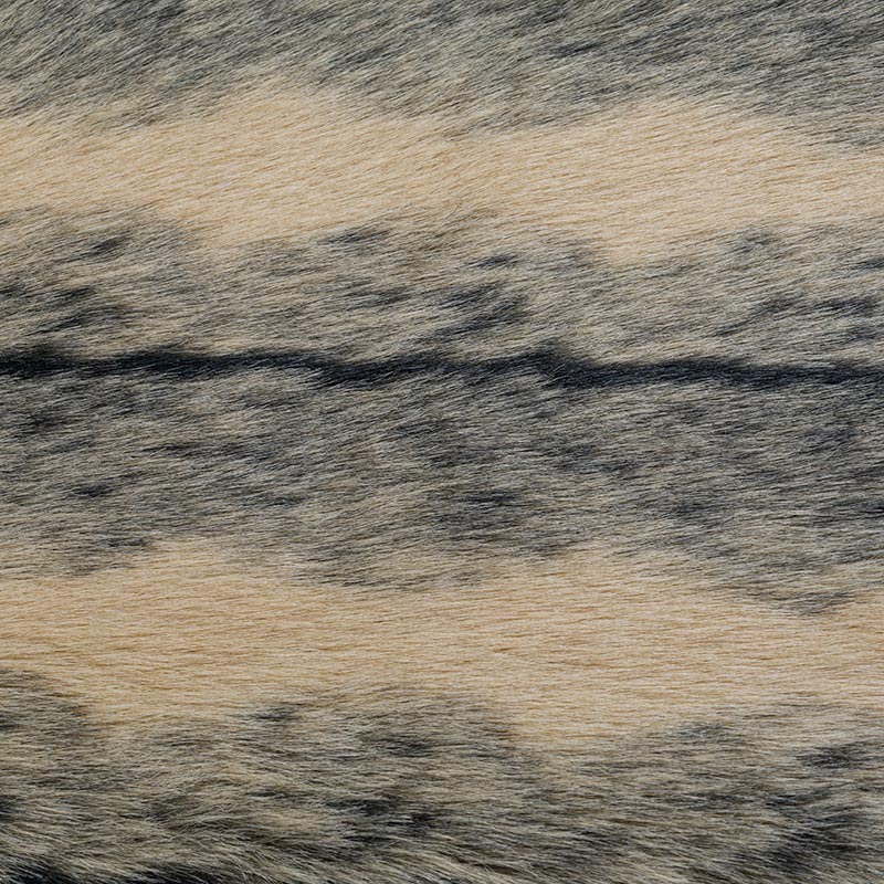 18HD0602-4 white and yellow two-color jacquard high pile fur