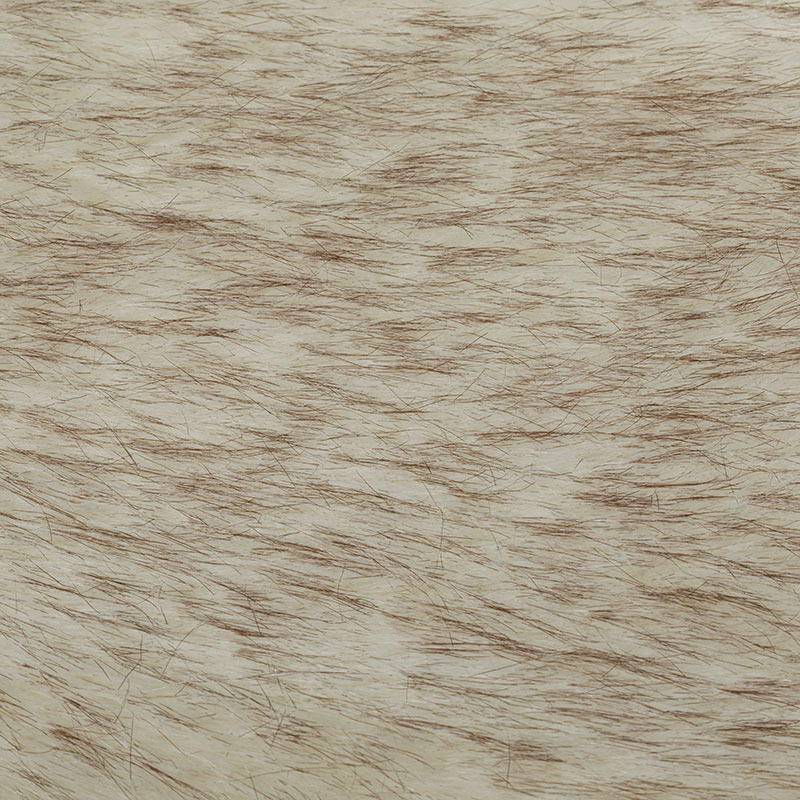 12HH1012-6A brown tip-dying fake fur fox fur