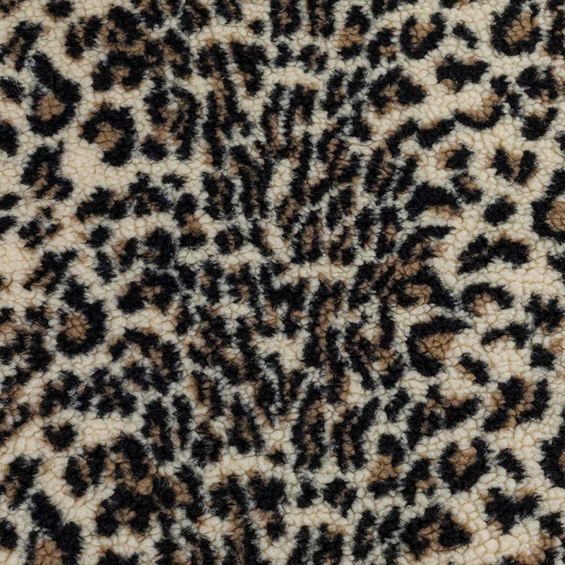 21H0525-5 leopard jacquard fur polyester fur