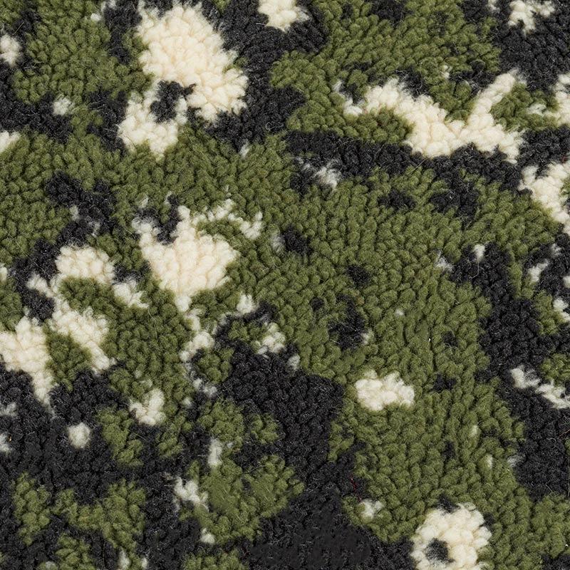 21H0617-2 army green camouflage fur lamb fur