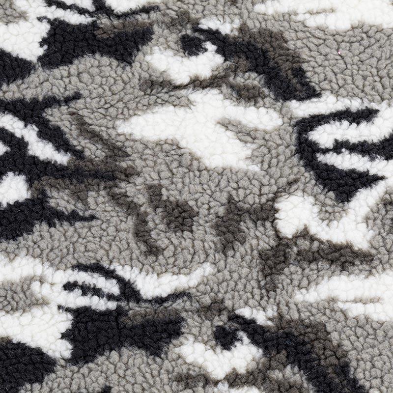 21H0619-7 grey camouflage artificial lamb fur